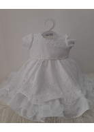 VESTIDO BATIZADO BRANCO TAM. G