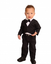 CONJUNTO PAJEM PRETO COM TERNO TAM. 1 AO 3
