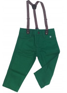 CALÇA VERDE BANDEIRA COM SUSPENSÓRIO